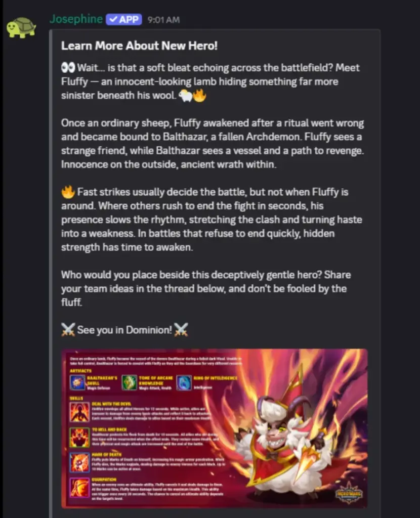 Fluffy New Hero Guide