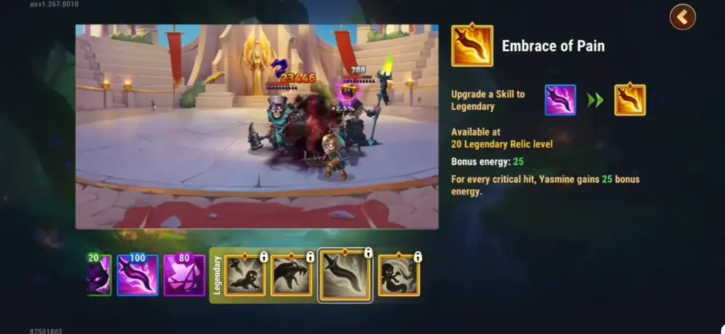yasmine ultimate relics guide