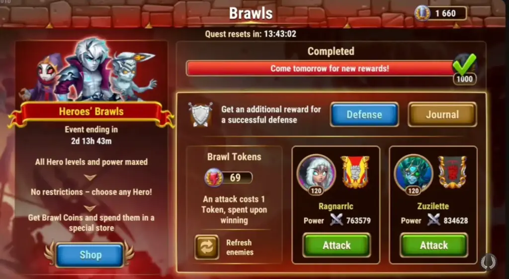 Hero Wars Drayne Brawls