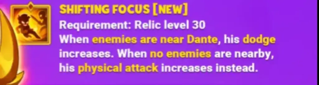 Dante Relics Overview