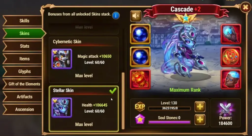 Cascade Stellar Skin Guide