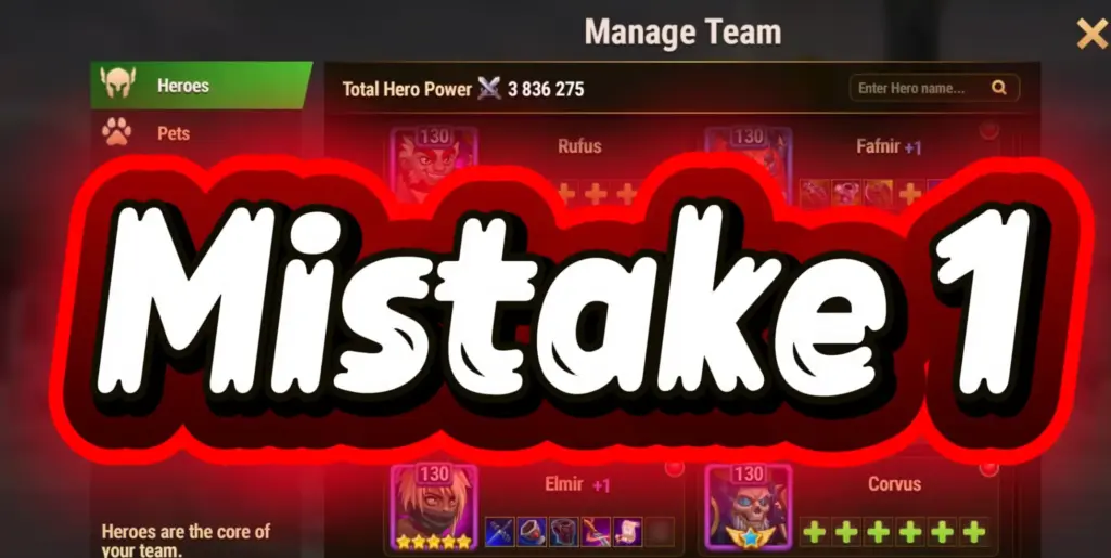 Hero Wars 5 Beginners Mistakes