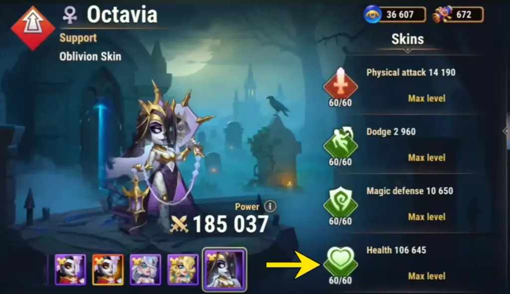 Hero Wars Oblivion Skins