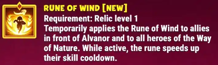 Alvanor Relics Overview