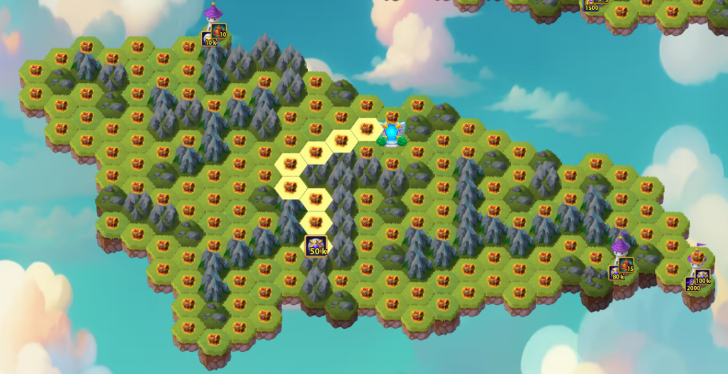 Hero Wars Byrna Event Map