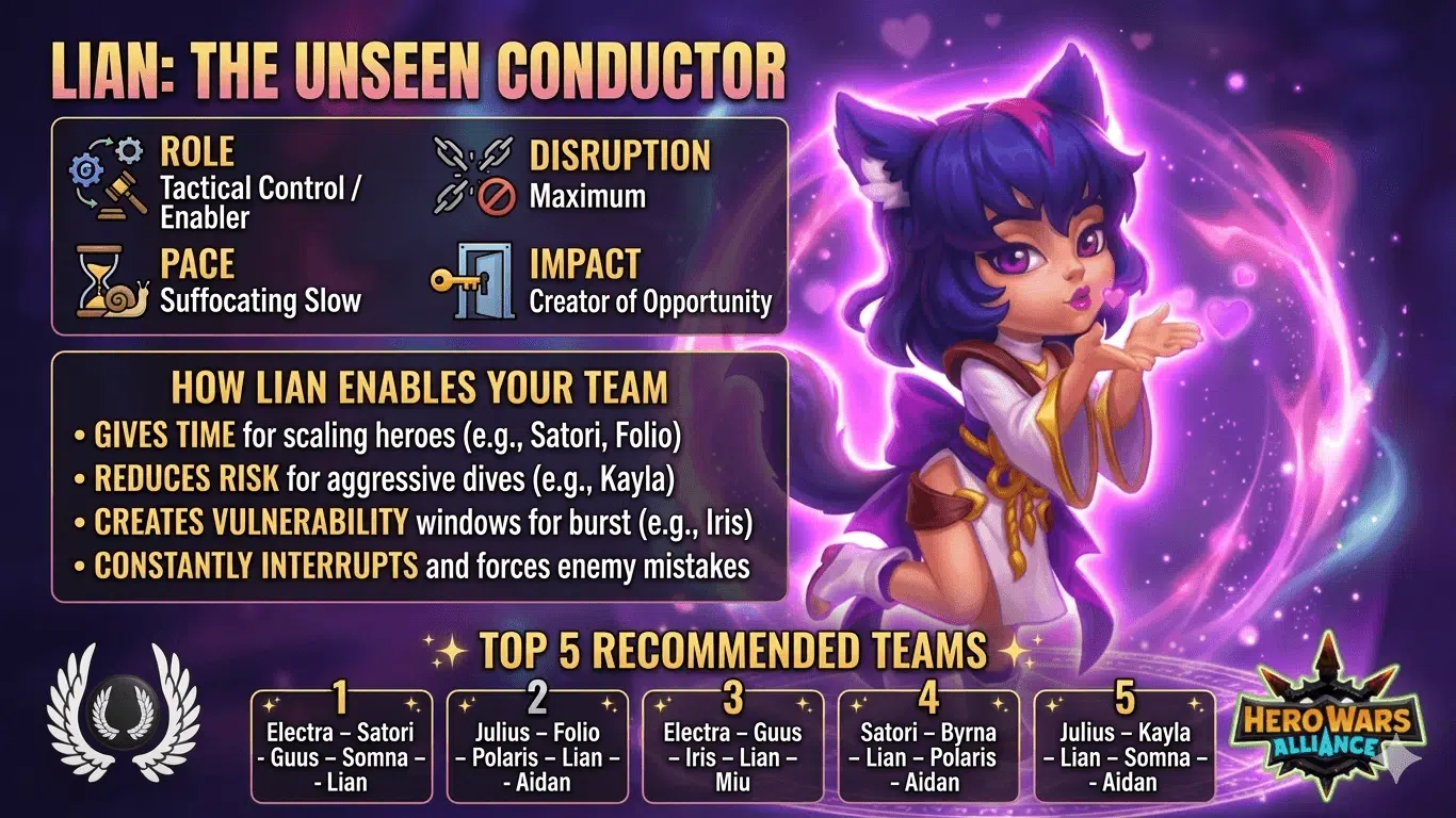 Best Lian Team Idea Statistics and Compositions