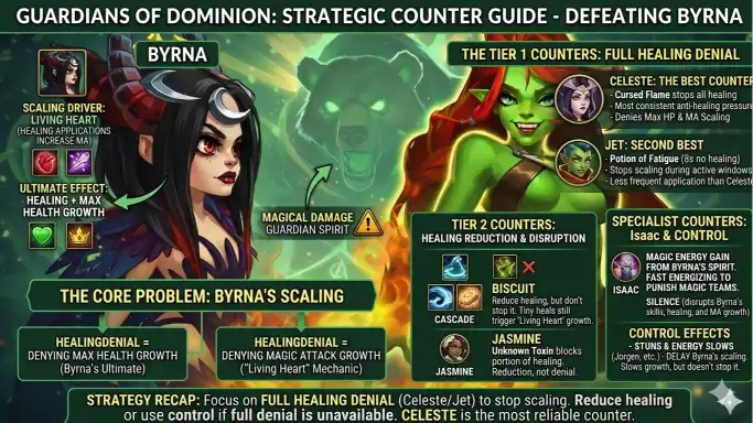 Hero Wars counter Byrna healing stats and data