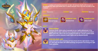 Hero Wars Lumira Event Guide - Lumira Titan info card