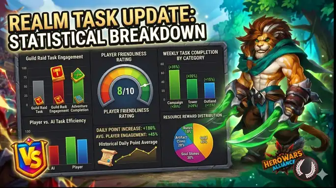 New Realm Tasks Guild Versus Statistics Overview