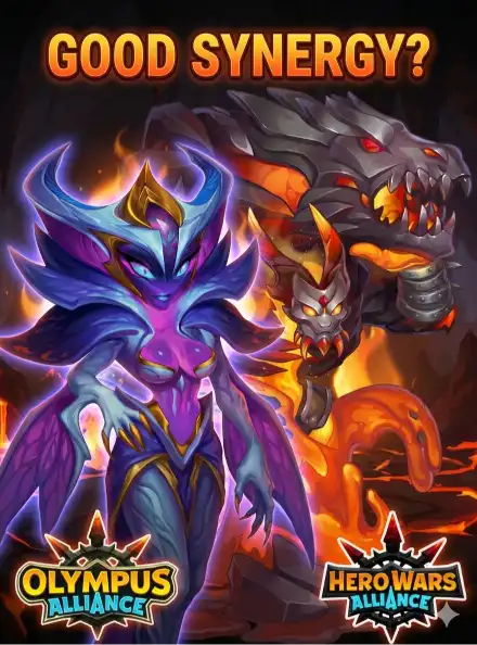 Alecto and Fire Titan synergy in Hero Wars Alliance
