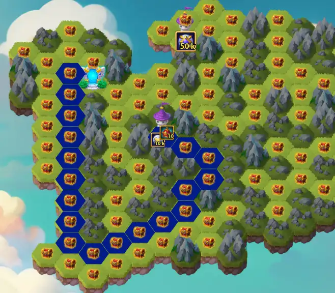 Dark Blue Tower Adam Map 19 Moves Exclusive Skin Stone