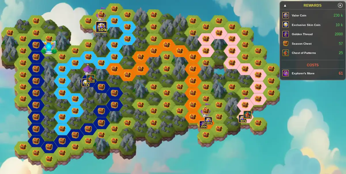 Hero Wars Adam Map Guide Full Strategy Map 61 Explorer Moves