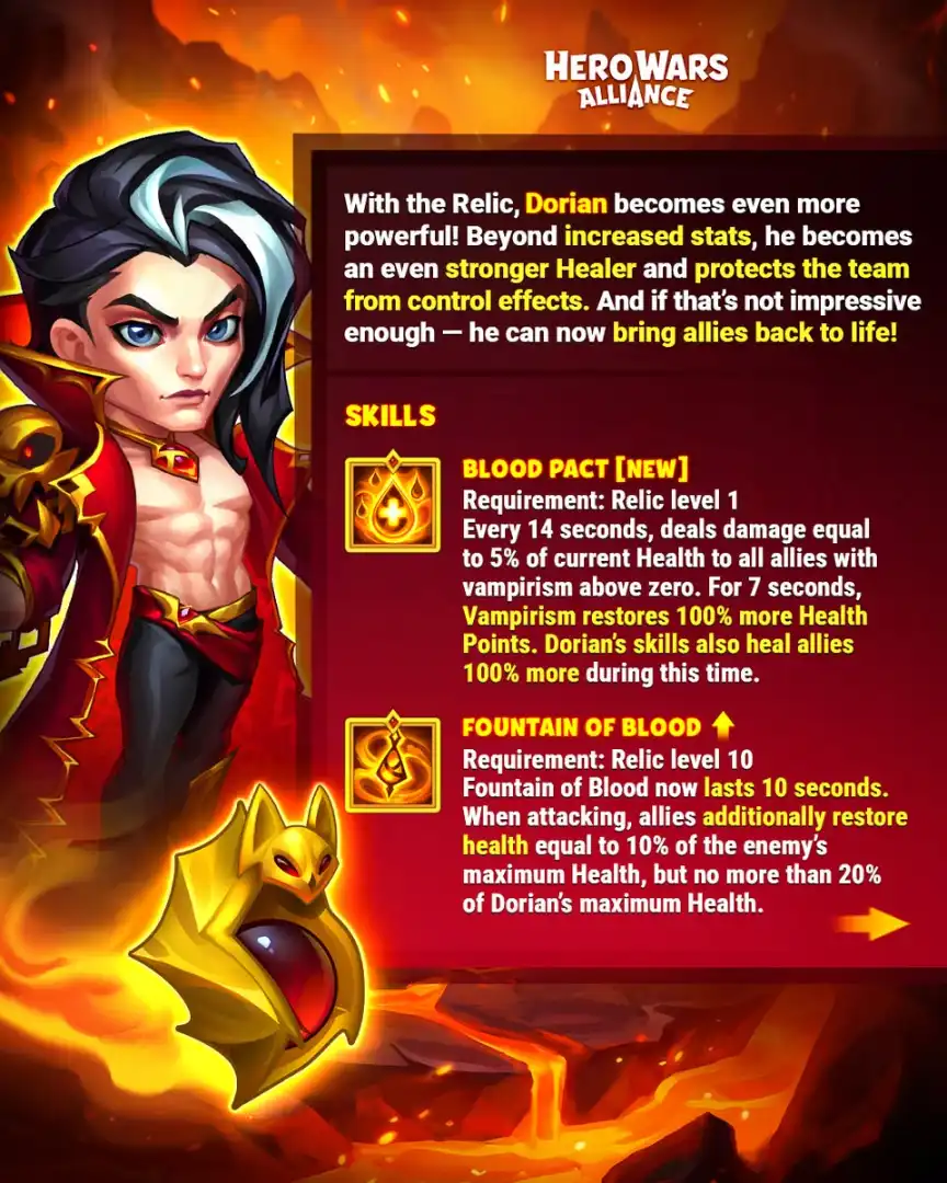 Dorian Rework Official Stats 1 – Hero Wars Alliance