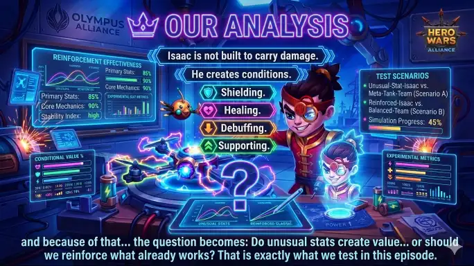 Isaac Talisman Guide stat comparison Hero Wars Alliance