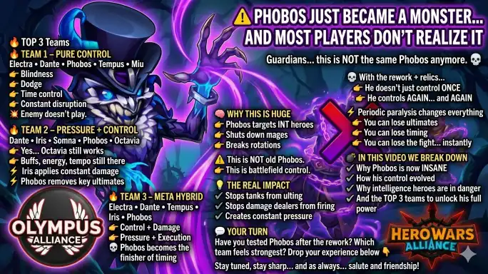 Phobos Team Guide Stats Hero Wars Alliance