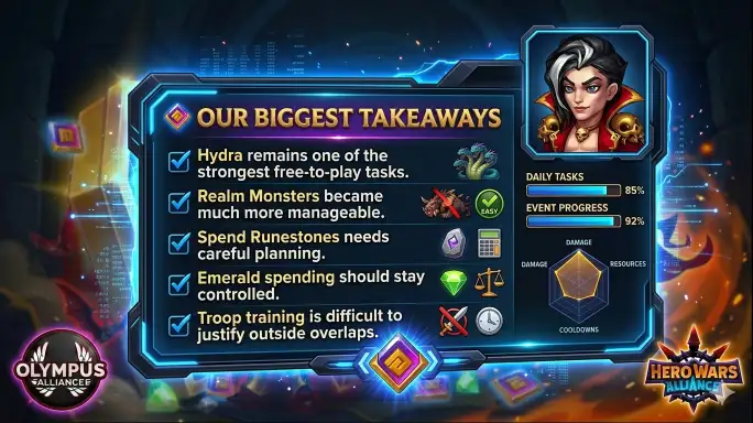 Shards of the Past reward stats overview in Hero Wars Alliance