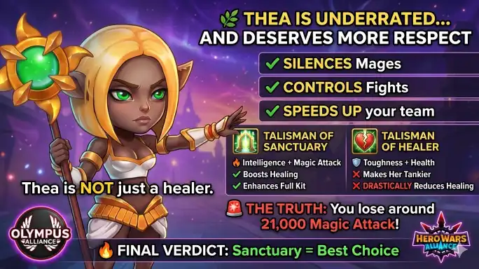 Thea Talisman Guide stats Hero Wars Alliance