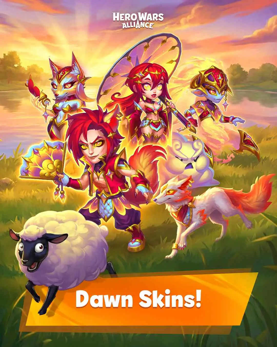 New hero skins arriving during the Dawn Skins event