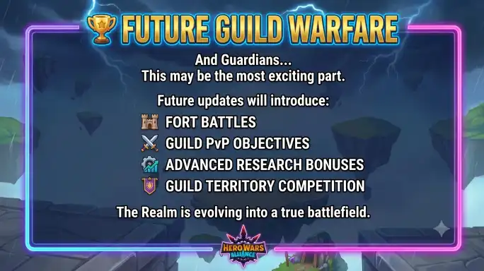Hero Wars Realm Revolution combat, troop, and guild warfare changes