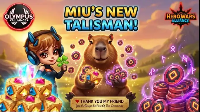 Miu Talisman and Giveaway rewards in Hero Wars Alliance