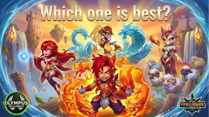 New Dawn Skin Review for Hero Wars Alliance heroes Miu Somna Satori and Cascade