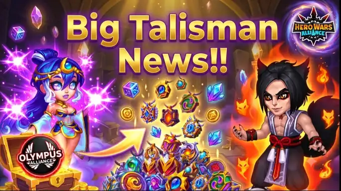 Talisman Shop Update event banner for Hero Wars Alliance