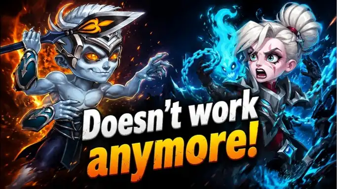 Lyria and Dante facing off in a Hero Wars Web arena battle