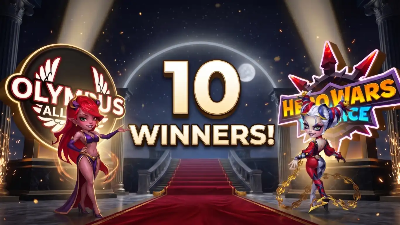 August Relic Shards Giveaway celebration for the Hero Wars Alliance Olympus community