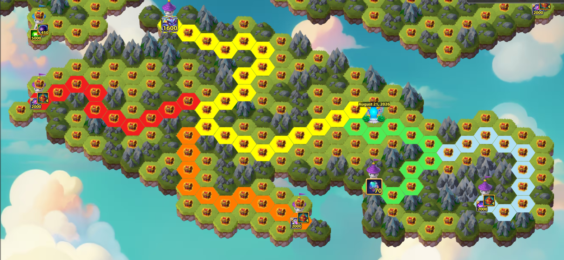 Hero Wars Alecto Mysterious Island Full Map August 21 Unlock All 5 Towers