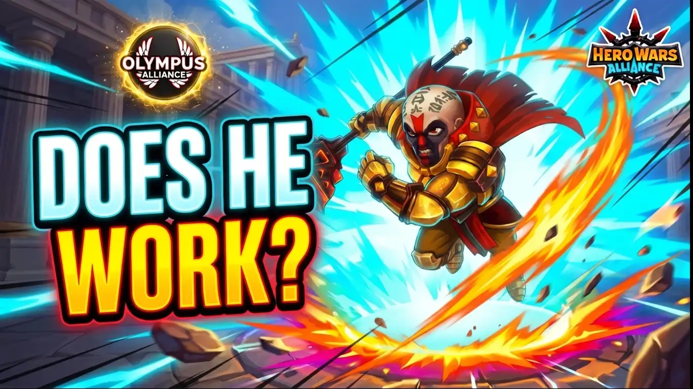 Luther Synergy Guide for Hero Wars Alliance showing tank disruption inside the enemy formation