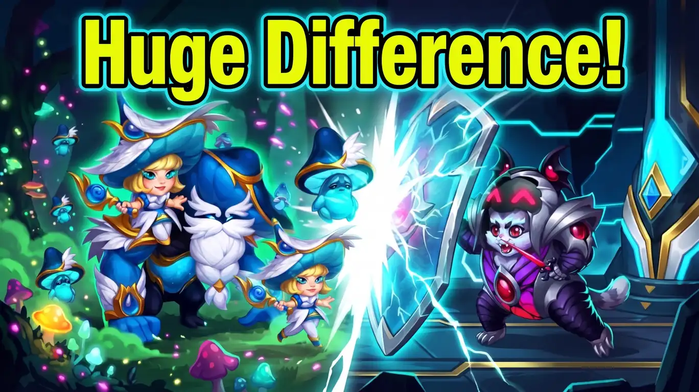 Hero Wars Julius vs Mushy tank comparison on the battlefield