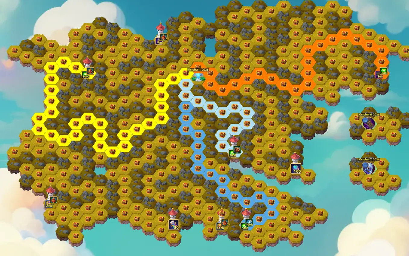 October Mysterious Island Guide Four Emerald Tower Route 18000 Emeralds