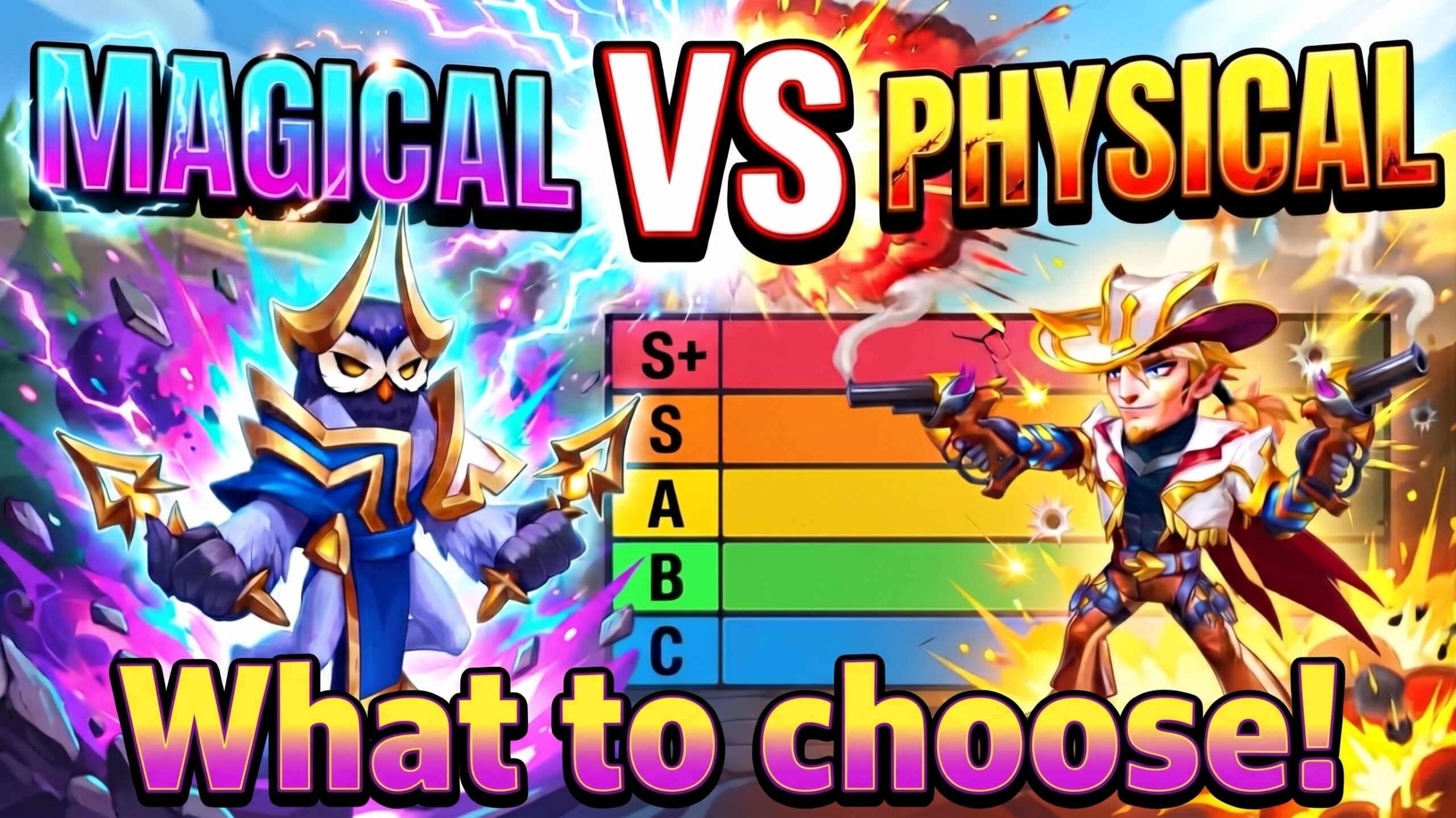 Hero Wars best beginner team magic vs physical tier comparison