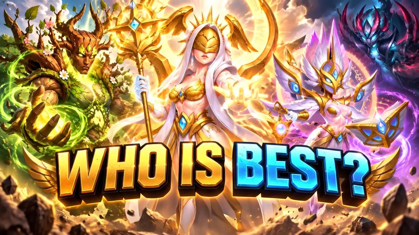 Hero Wars best titans Eden, Solaris and Lumira