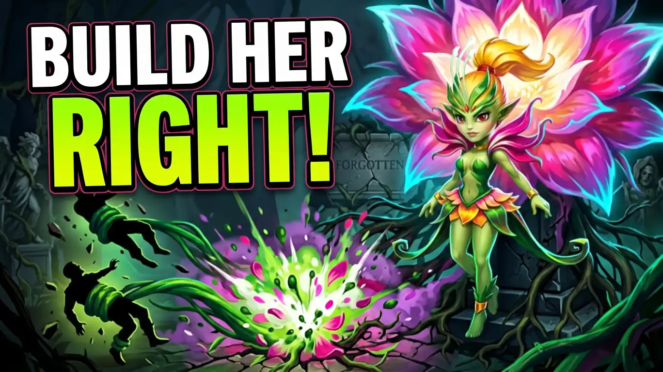 Maya Complete Build Guide - Hero Wars Maya entangling enemies with poison roots